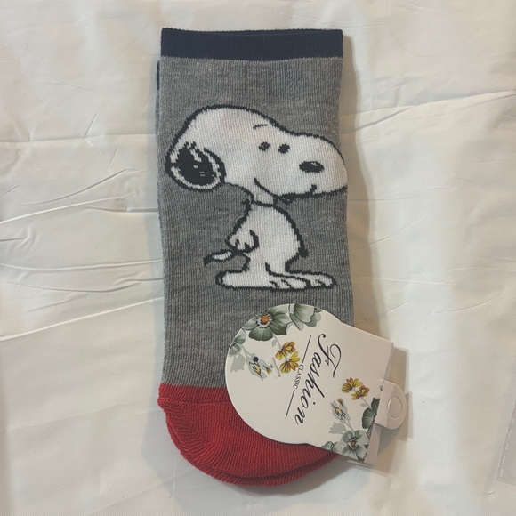 Accessories - Gray and Red Snoopy Socks